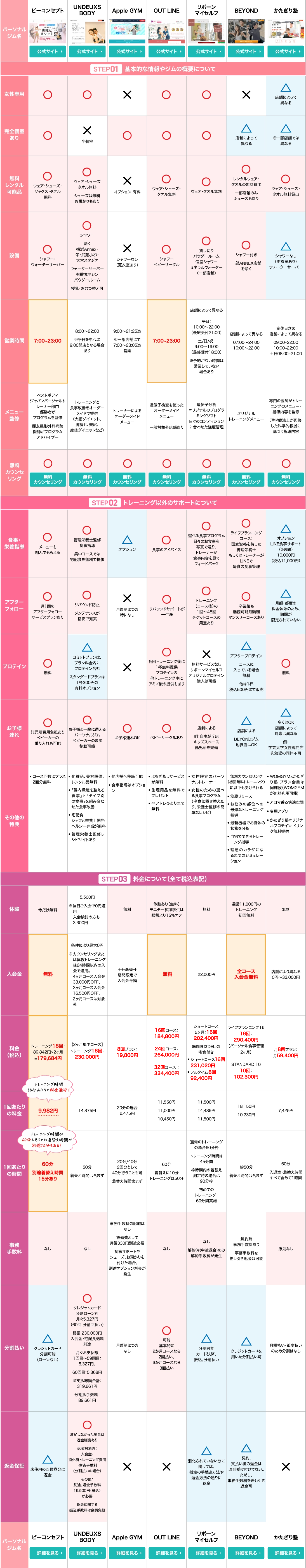 比較表拡大画像